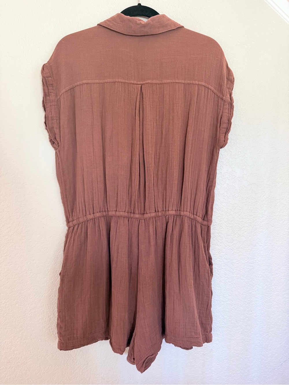 Old Navy Gauze Cotton Button-Front Romper | Size L - Picture 6 of 7